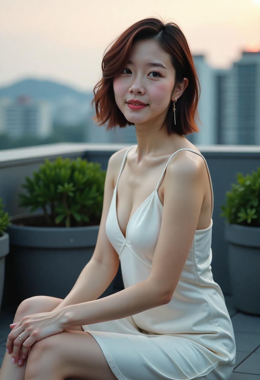 讲台上的她